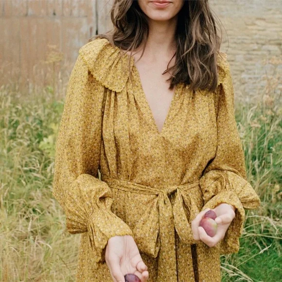 Doen Rory dress midi long sleeve Sz XL - Picture 2 of 6